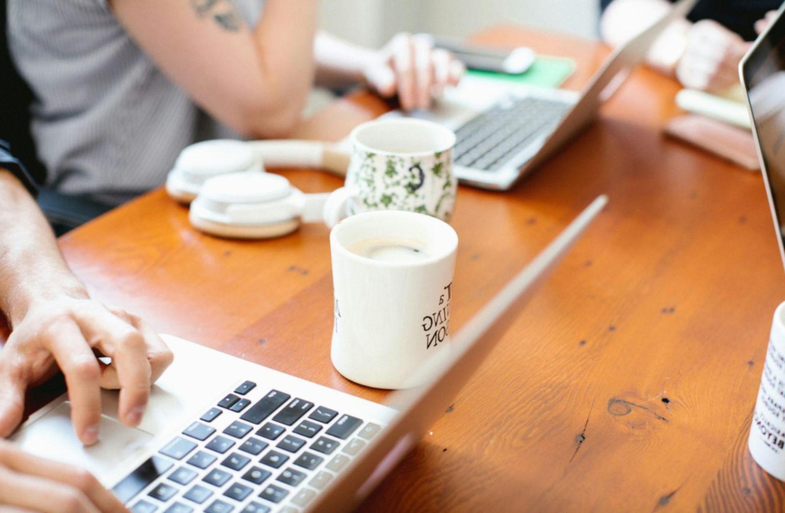 Successful remote banking education graduate working at modern financial institution